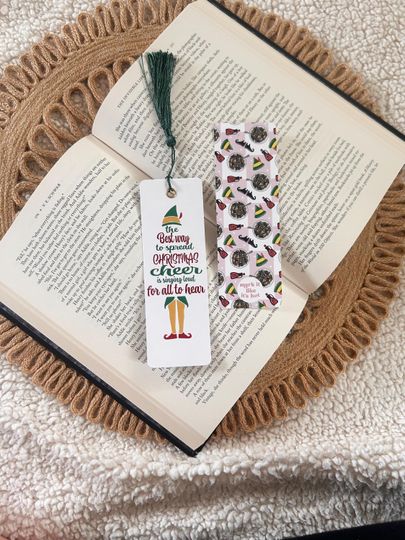 Discover Elf Bookmark, Holiday Bookmarks, Christmas Cheer, Christmas Trees, Christmas Movie, Double-Sided Bookmark