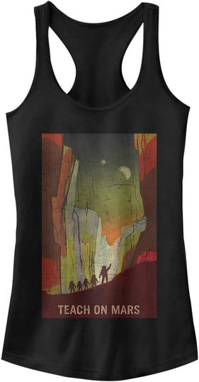 Discover Junior's NASA Teach on Mars Racerback Tank Top