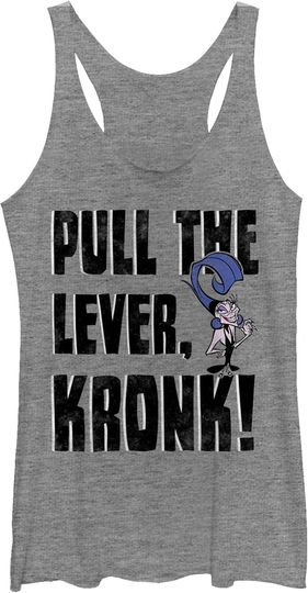 Discover Fifth Sun Disney The Emperor's New Grove Pull The Lever Women's Racerback Tank Top