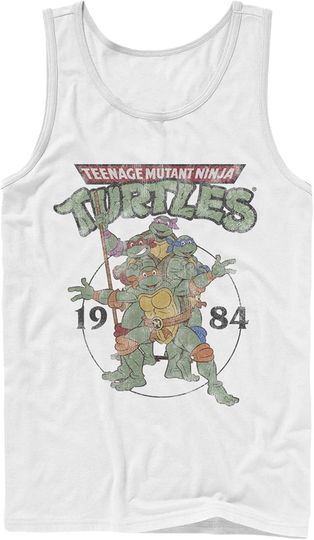 Discover Men's Teenage Mutant Ninja Turtles 1984 Heroes Tank Top