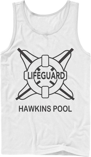 Men's Stranger Things Hawskin Lifeguard Tank Top