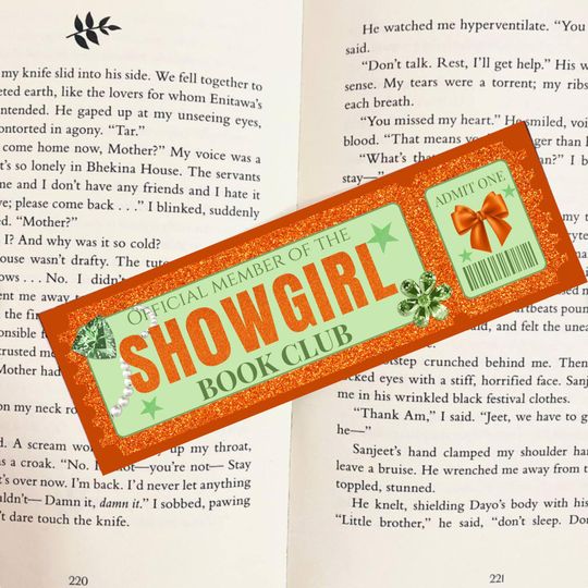 Showgirl Bookmark Ticket