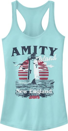 Fifth Sun Jaws Amity Destination Women's Racerback Tank Top