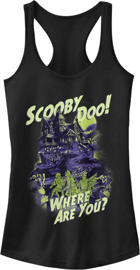 Fifth Sun Scooby-doo Spooky House Women's Racerback Tank Top
