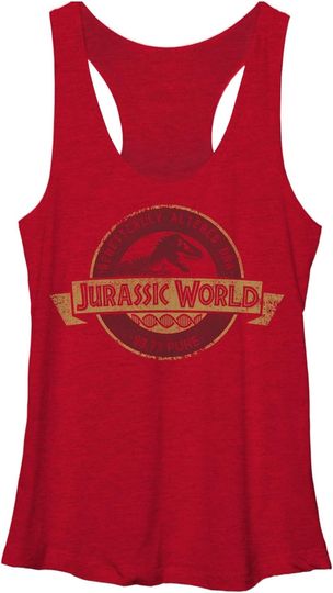 Discover Fifth Sun Jurassic World Classic Circle Women's Fast Fashion Racerback Tank Top