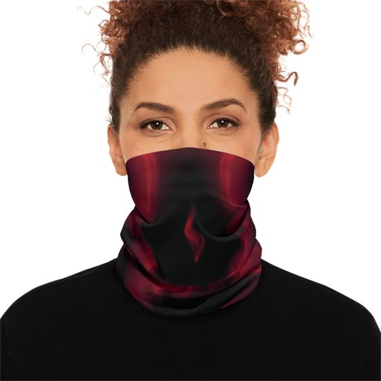 Flame Pattern Adjustable Winter Neck Gaiter Scarf