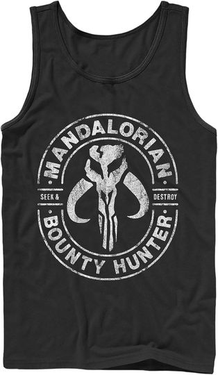 Men's Star Wars: The Mandalorian Seek & Destroy Stamp Tank Top