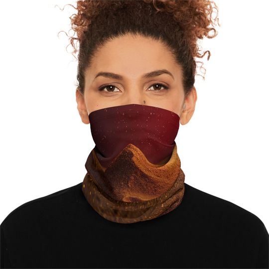 Discover Dune Face Mask Neck Gaiter: Winter Drawstring Warmer