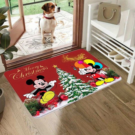 Discover Disney Mickey will accompany you for Christmas: Cute door mat welcomes the holiday
