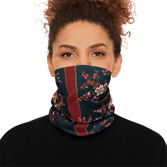 Discover Floral Tree Neck Gaiter: Lightweight UPF 50+ Face Covering