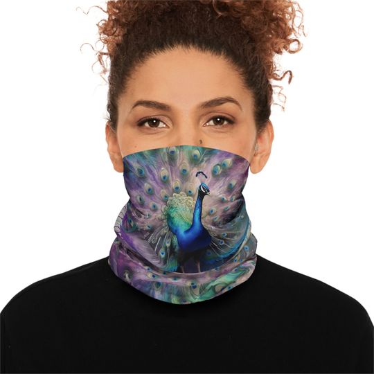 Peacock Art Neck Gaiter