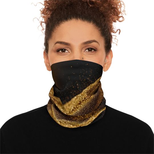Discover Winter Fleece Neck Gaiter With Drawstring: Dune Style