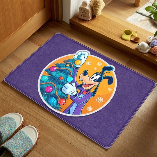 Discover Disney Goofy Dog to accompany you for Christmas: Fun doormat