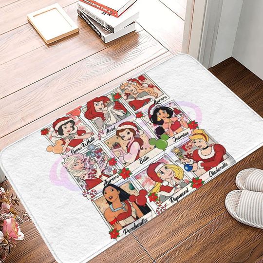 Discover Disney Princess Christmas Magic Doormat: Open the warm moments of the holiday