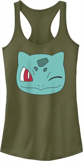Fifth Sun PKM Bulbasaur Face Women's Racerback Tank Top