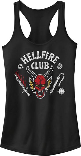 Fifth Sun Stranger Things Hellfire Cut Women's Racerback Tank Top