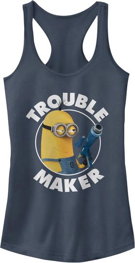 Discover Fifth Sun Minions Trouble Maker Women's Racerback Tank Top