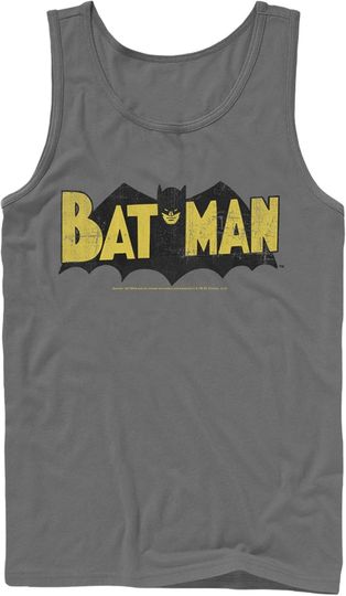 Men's Batman Logo Vintage Tank Top