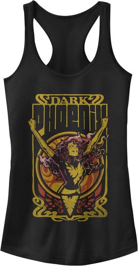 Fifth Sun Marvel Classic Dark Phoenix Fire Women's Racerback Tank Top