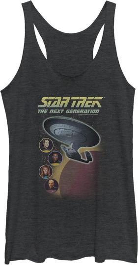 Discover Fifth Sun Next Generation startrek2020 Heads Women's Racerback Tank Top