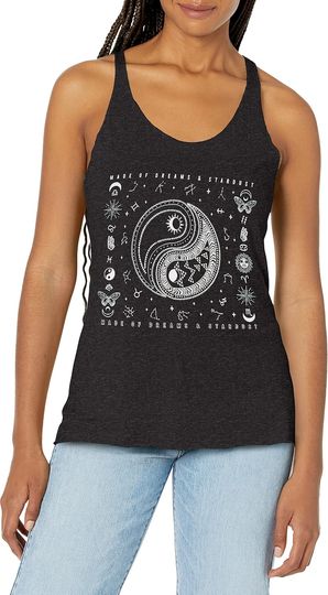 Discover Fifth Sun Dreams Yin Yang Women's Fast Fashion Racerback Tank Top