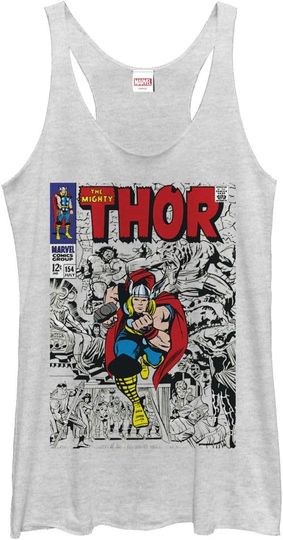 Fifth Sun Marvel Classic Thor Might Women's Racerback Tank Top