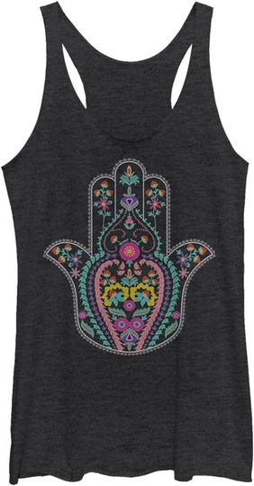 Discover Fifth Sun Chin Up Boho Hamsa Women's Racerback Tank Top