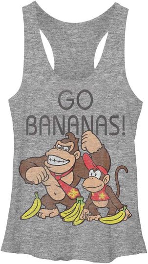 Women's Nintendo Donkey Kong Gos Racerback Tank Top