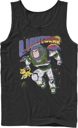 Discover Men's Lightyear Retro Distressed Buzz and Sox Tank Top