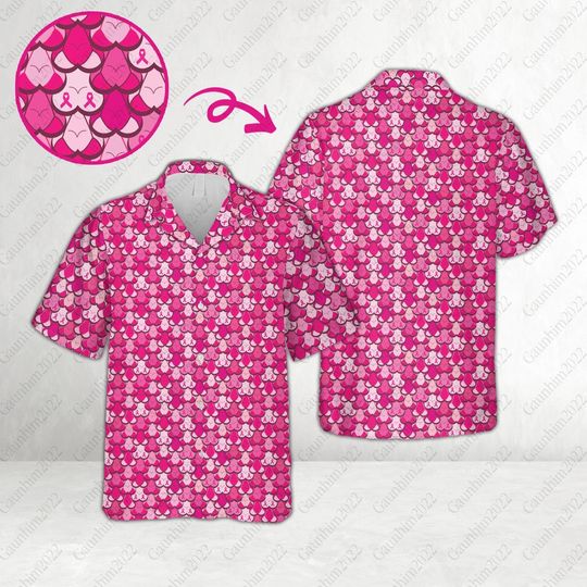 Discover Breast Cancer Awareness Hawaiian Shirt