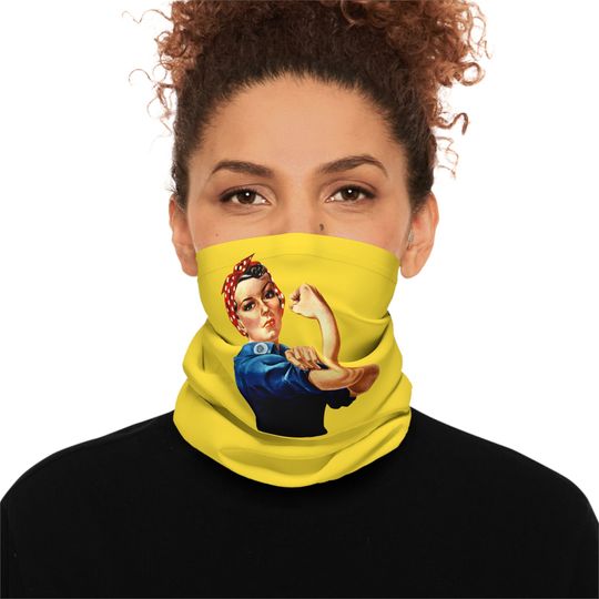 Rosie the Riveter Lightweight Neck Gaiter We Can Do It