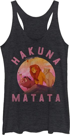 Discover Fifth Sun Disney Lion King Sunset Rock Women's Racerback Tank Top