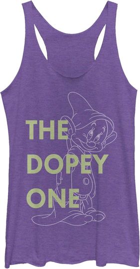 Discover Fifth Sun Disney Princesses One Dopey Dwarf Women's Racerback Tank Top