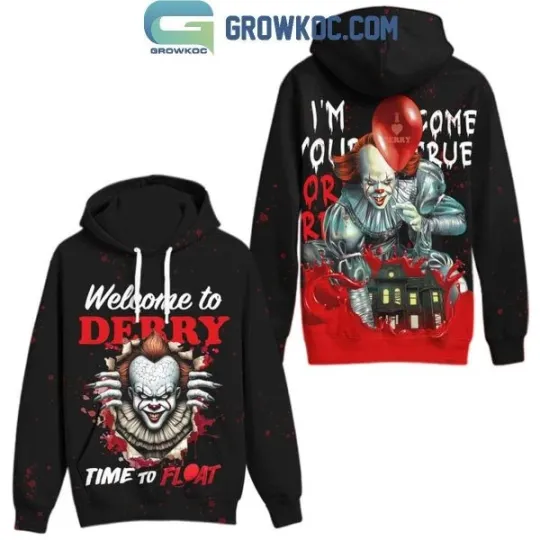 Discover IT Halloween Welcome To Derry Time To Float 3D Hoodie