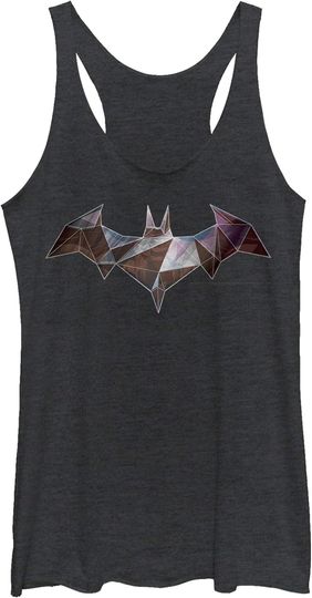 Fifth Sun Batman Geo Logo Women's Fast Fashion Racerback Tank Top
