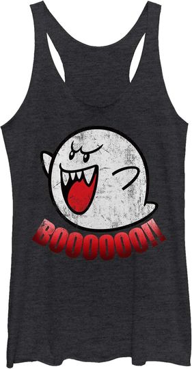 Discover Fifth Sun Nintendo Boo Ghost Women's Racerback Tank Top