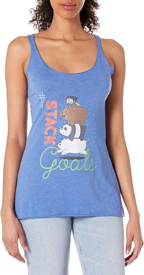 Discover Fifth Sun Bear Stack Goals Women's Fast Fashion Racerback Tank Top