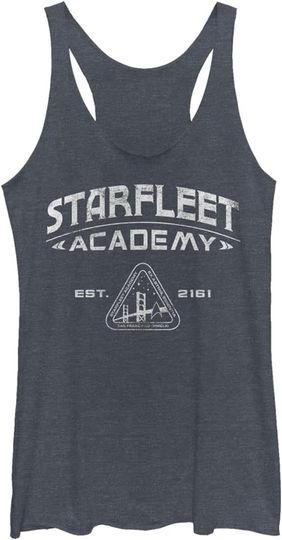 Discover Fifth Sun startrek2020: Multiple Franchise Starfleet Academics Women's Racerback Tank Top