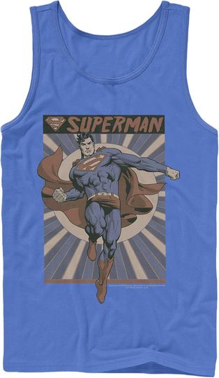 Men's Superman Classic Hero Pose Tank Top