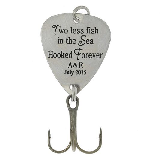 Fishing Lure Love Themed LGU Personalized Hook Love Theme Anniversary Valentine's Day Couple Theme with Options