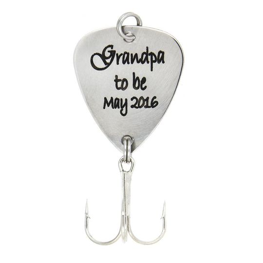 Personalized Pregnancy Announcement Fishing Lure: Papa's Buddy Gift