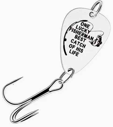 Engraved Fishing Lure One Lucky Fisherman Best Catch of His Life