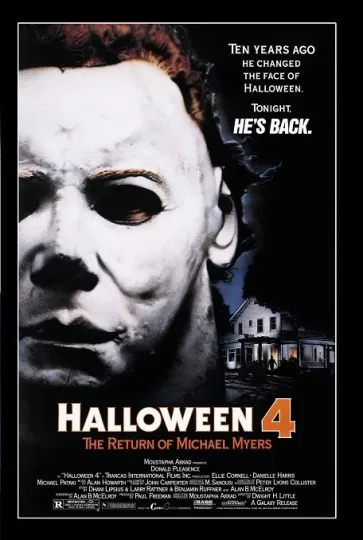 Halloween 4: The Return of Michael Myers Poster, Premium Matte Vertical Print