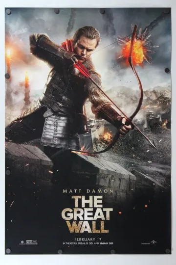 Discover The Great Wall 2016 Double Sided Movie Poster, Premium Matte Vertical