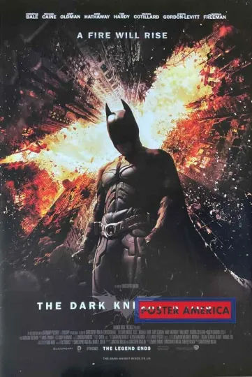 Batman The Dark Knight Rises Movie Poster, Premium Matte Vertical