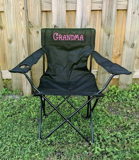 Custom Outdoor Camp Furniture - Monogrammed Quad Folding Chair - Custom Christmas Gift - Personalized Outdoor Chair - Teen Birthday Gift