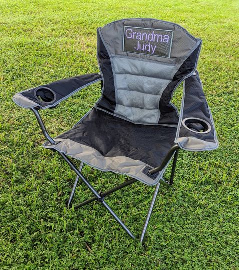 Custom Oversize Outdoor Camp Furniture, Monogram Adult Folding Chair, Camping Chair, Sports Chair, Personalized Outdoor Chair, Gift For Man