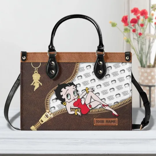 Discover Betty Boop Cartoon Women Leather Handbag,Betty Boop Wallet,Custom Leather