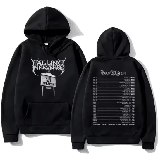 God Is A Weapon Tour 2025 Band Falling in Reverse Hoodie