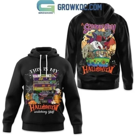 Scooby Doo Halloween This Is My Watching Hoodie, Halloween Movie Hoodies